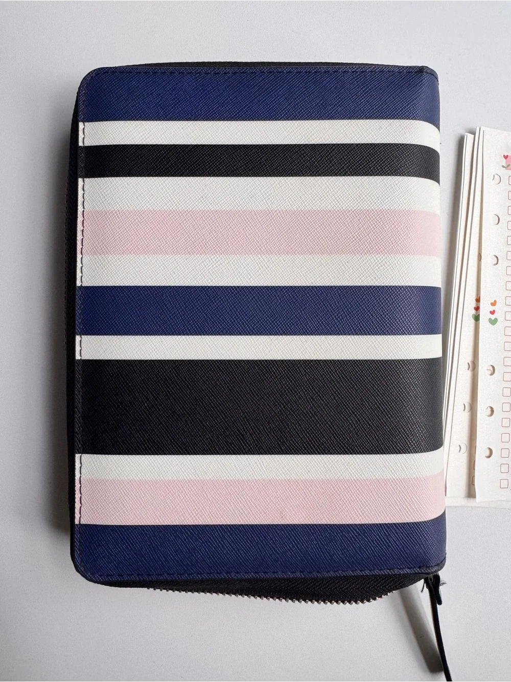 Kate Spade Striped Zip Around Organizer Wallet